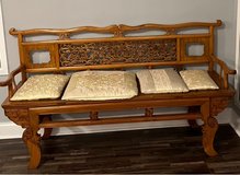 Chinese Vintage Wooden Bench in Macon, Georgia