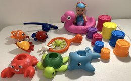 Tub Toy Bundle - Fishing Set - Animal Boats Mermaid & Nesting Cups *$10 takes ALL* in Bolingbrook, Illinois