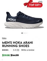 Hoka Arahi Mens Navy Blue in Cherry Point, North Carolina