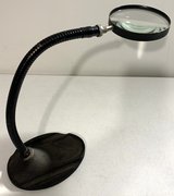 Vintage MCM Optical ATCO desktop Goose Neck Magnifying Glass - Cast Iron Base in New Lenox, Illinois