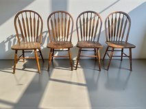Four Chairs Solid Wood Great Condition Custom Painted Available in Houston, Texas