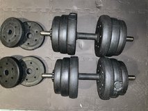 Two Adjustable dumbbells sets with weight plates. in Ramstein, Germany
