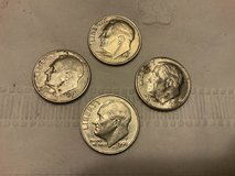 Coins 1994 D, 1996 P, 1996 P, 1999 D in Camp Lejeune, North Carolina