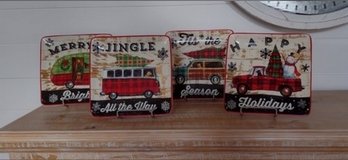 Set of 4 Christmas plates in Fort Campbell, Kentucky