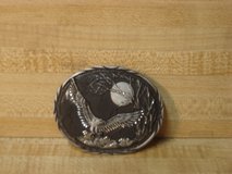 VINTAGE S.S.I. PAINTED EAGLE BELT BUCKLE in Plainfield, Illinois