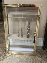 Jewelry display cabinet with key in Houston, Texas