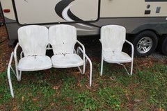 OLD METAL YARD GLIDER & CHAIR in Leesville, Louisiana