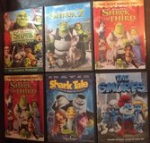 Shrek 1-2-3, Shark Tale, Smurfs Children DVDs in Grafenwoehr, GE