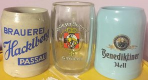 Hacklberg, Malteser Brau and Benediktiner .5-Liter Beer Steins in Grafenwoehr, GE