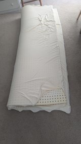 3 latex mattress pad - Tumerry Brand - medium firm - 75x54 - includes cover - original cost $300+ in 29 Palms, California