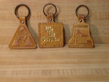 EIGHT VINTAGE BICENTENNIAL 1776--1976  USA  LEATHER KEY CHAINS in Bartlett, Illinois