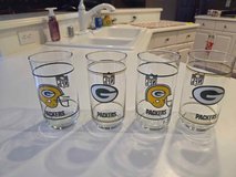 Set of "4" Vintage Green Bay Packers "G" Helmet Logos NFL Mobil Gas in Brookfield, Wisconsin