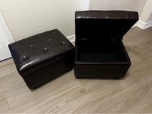 Set of Two Storage Ottomans in Spring, Texas