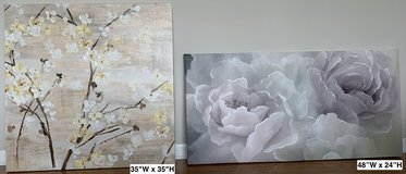 Large Canvas Wall Art - Pearls in Bloom -OR- Peony Lace Flowers in Bolingbrook, Illinois
