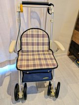 Push cart. Walker with seat in Okinawa, Japan