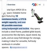 Totalgym Apex G5 in Alamogordo, New Mexico