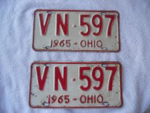 1965 Ohio car tags set in Byron, Georgia