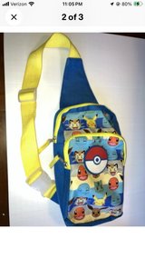 Y2K Pokemon Character Print Blue/Yellow Cross Body Bag in Fort Campbell, Kentucky