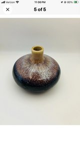 Small Pottery Decorative Vase Small Round Brown and Purple  Glaze  Home Decor in Fort Campbell, Kentucky