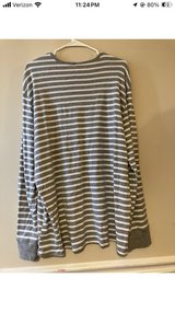 Gray And White Striped Long Sleeve. Soft Material. 100%/Algodon in Fort Campbell, Kentucky