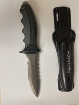 Atomic Aquatics Ti6 Pointed Titanium Dive Knife in Okinawa, Japan