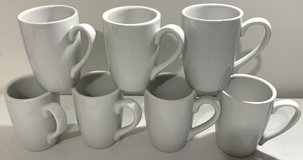 7pc Oneida Buffalo whi porcelain 10oz Coffee / Tea Cup / Cafe Mug Set in Naperville, Illinois