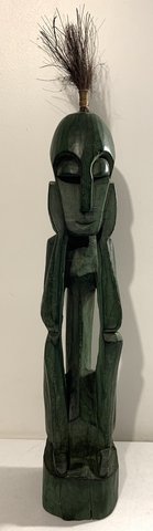 African Tribal Art - Carved Wood 2ft tall Figure / Statue - Home Decor in Naperville, Illinois