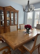 Dinning Room Table with Matching Hutch in Aurora, Illinois