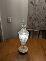 Set of Crystal lamps made in Poland in Joliet, Illinois