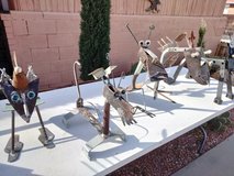 Metal yard art in Alamogordo, New Mexico
