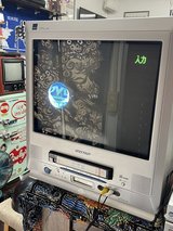 Big 17 inches  CRT with VHS player in Okinawa, Japan