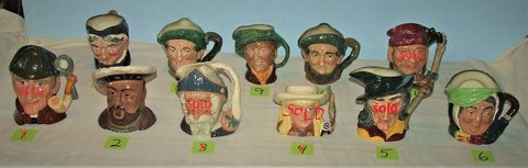 Royal Doulton Toby Mug Jug Collection ~ Large ~ $40 each in Westmont, Illinois