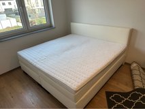 Super King Bed (or two singles) with Topper in Stuttgart, GE