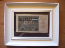 1923 Reichbanknote for 100 Million Marks in Ramstein, Germany