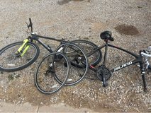 two damaged bikes in Alamogordo, New Mexico