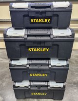 Stanley toolboxes with storage/parts bin. in Camp Lejeune, North Carolina