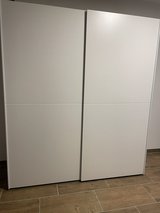 3 x Modern White Sliding Door Wardrobe – Excellent Condition in Ramstein, Germany