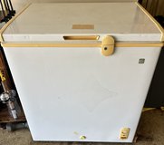 White GE chest freezer. in Warner Robins, Georgia