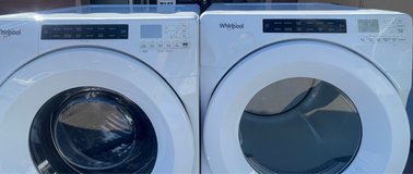 Whirlpool front load set with pedestals in Alamogordo, New Mexico
