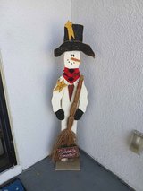 Snowman sidewalk sweeper  wood in Alamogordo, New Mexico