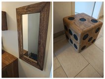 Mirror and Sitting Stool in Ramstein, Germany