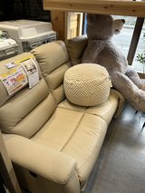 Power Reclining Sofa - Beige / Great Condition! (Credit Cards OK!) in Okinawa, Japan