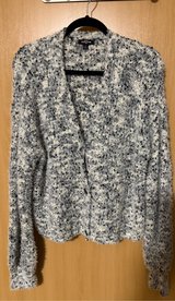 Ransom  Blue & Off White 3 Button Sweater (XL) in Ramstein, Germany