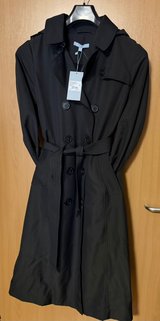 Antonio Melani Black Detachable hoodie Trench Coat (Size M) Bew in Ramstein, Germany