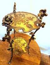 Antique 1930s Art Nouveau Solid Brass Plant Stant in Phoenix, Arizona