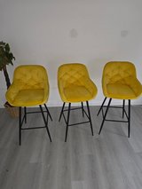 bar chairs yellow great conditions in Ramstein, Germany