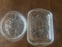2-Piece Decorative Glass Dish Set - Fruit Pattern in Camp Lejeune, North Carolina