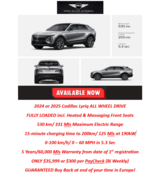 LIKE NEW 2024 & 2025 Cadillac Lyriq Electric in Ramstein, Germany