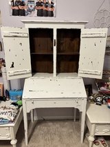 Farmhouse Secretary Desk with Storage Hutch in Naperville, Illinois