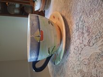 Flower pot and saucer in Cherry Point, North Carolina